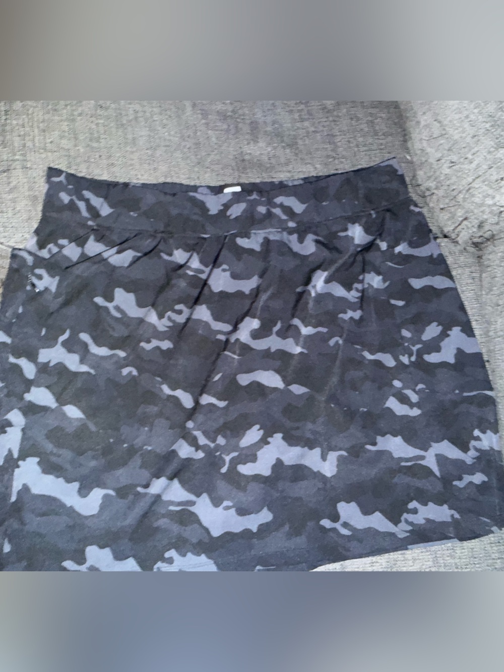 RBX Black and Gray Camo Athletic Skort